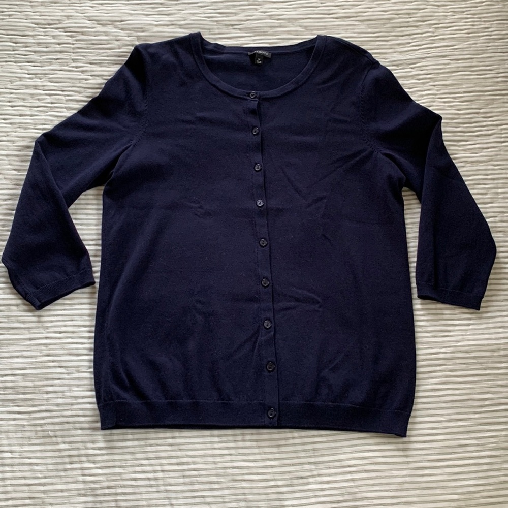 Talbots navy cardigan, NWOT